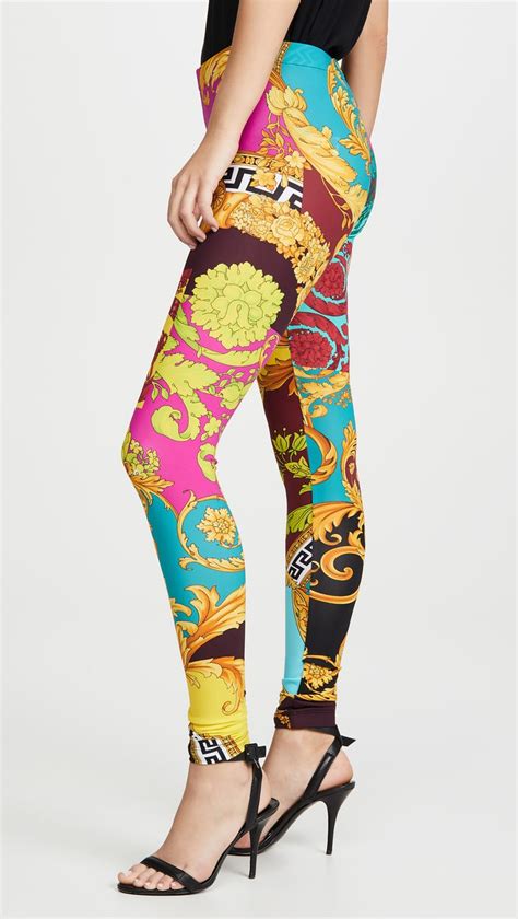 versace print picture|Versace print leggings.